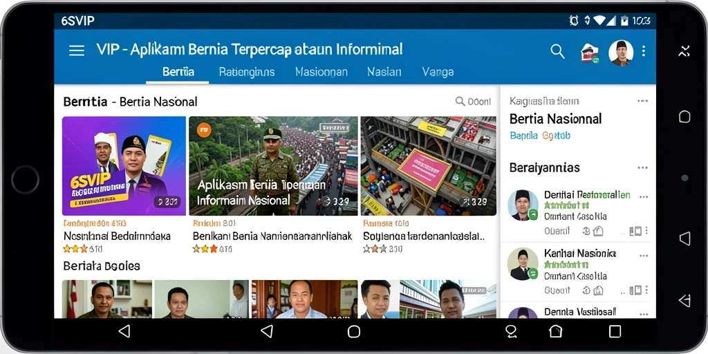 Antarmuka aplikasi 6SVIP yang modern dan informatif.