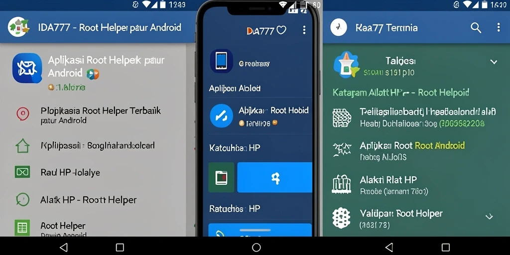 Tampilan antarmuka utama IDA777 yang sederhana dan fungsional.