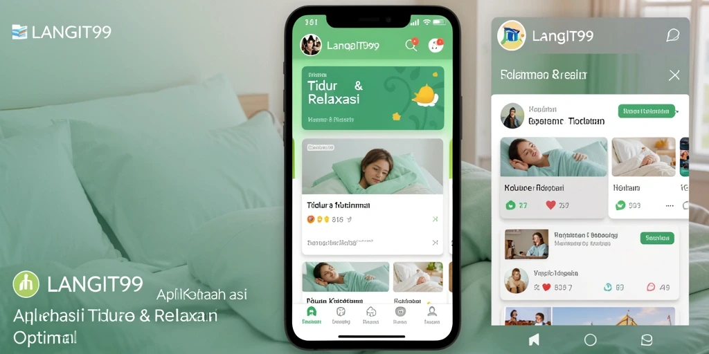 Antarmuka user-friendly LANGIT99 untuk Tidur & Relaksasi.