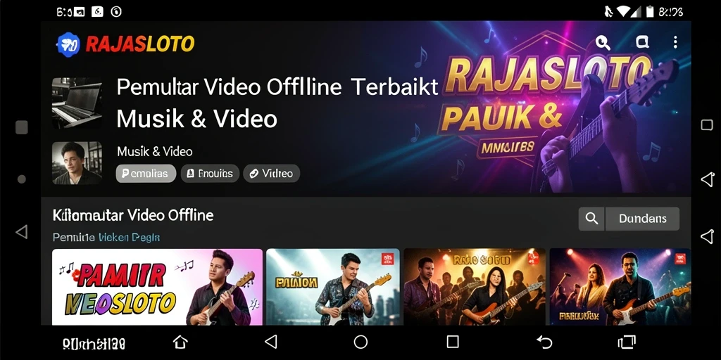 Tampilan antarmuka RAJASLOTO yang intuitif dan mudah digunakan.