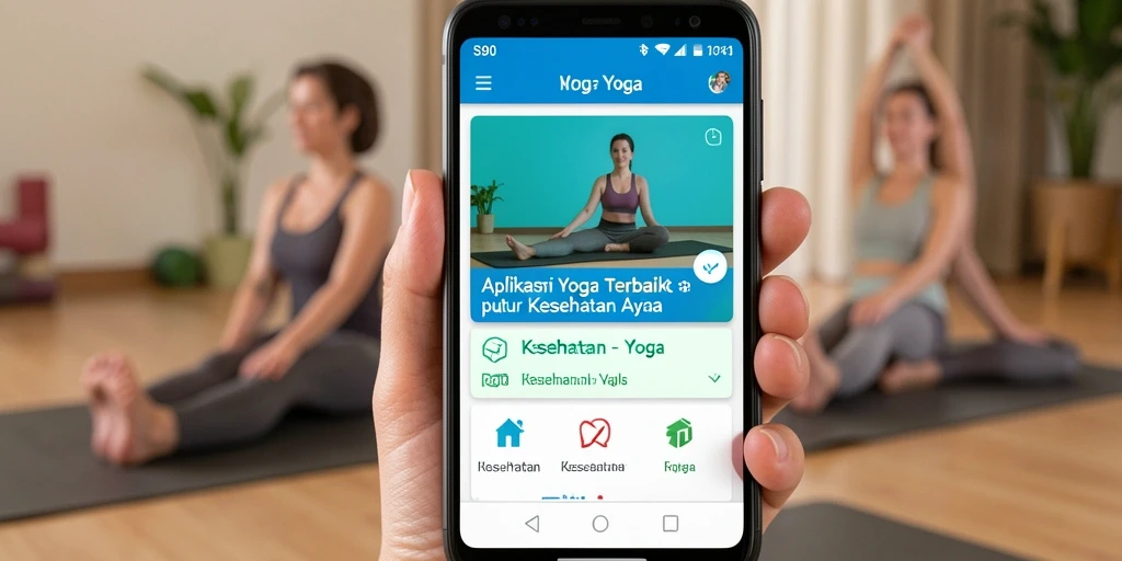 Tampilan antarmuka aplikasi S80 yang memudahkan pengguna dalam berlatih yoga.